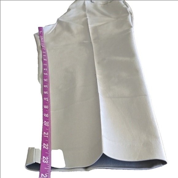 Liz Claiborne Emma Cotton Gray Sateen Womens Mid Rise Slim Fit Ankle Pant - Picture 7 of 8